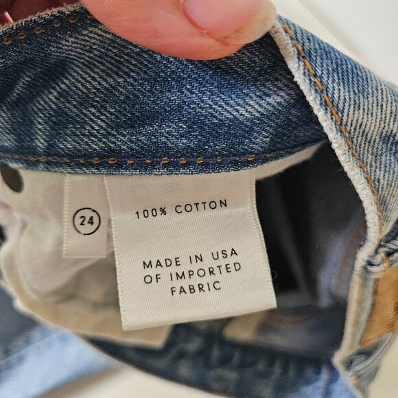 GRLFRND Karolina High-Rise Skinny Jean in Janise Blue Denim Size 24 - Picture 9 of 11